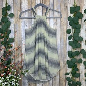 Atina Cristina Snakeskin Print Neck Tie Mini Dress